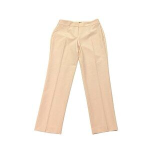 Talbots Light Pink Curvy Ankle Pants Women 6 Straight‎ Leg Career Corpcore NWT